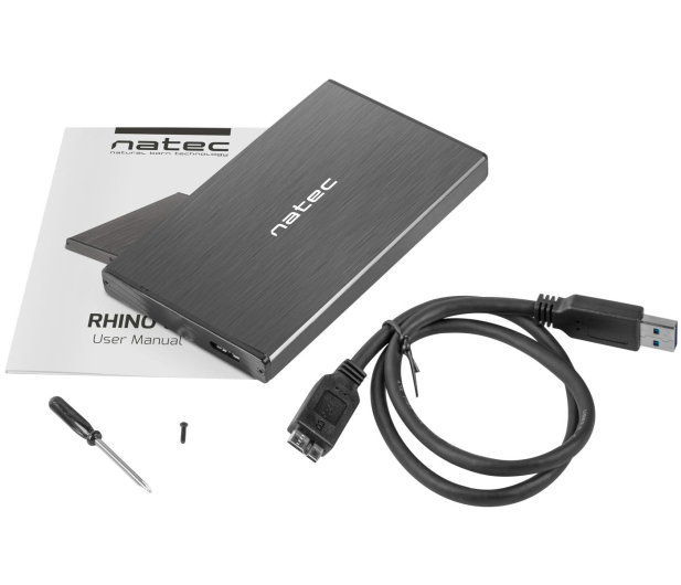 NATEC Kieszeń zewnętrzna HDD/SSD Sata Rhino Go 2,5'' USB 3.0 NKZ-0941 - 682345 - zdjęcie 5